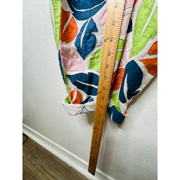 The Odells Ellie Multi-Color Leaf Print Bustier Jumpsuit  2 - Picture 16 of 16